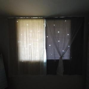 [SWXAX0Y]붙이는암막커튼 스타펀칭 찍찍이 암막커튼