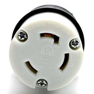 미국 표준 3 홀 소켓 NEMA L6-30R 암 산업용 야외 충전 파일 30A 250V 고전력 커넥터