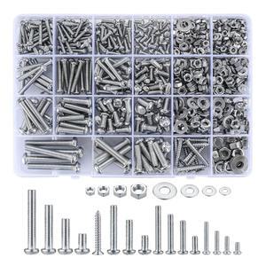 볼트 너트 나사 900g set D M6 M4 M3 평와셔 궁근머리 십자 긴나사