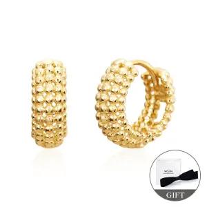 (10월베스트) 14K 블룸 스피어볼 루프 원터치 링 귀걸이 S 한쌍 MOE41704