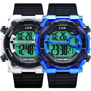 고품질 디지털 방수 손목시계 TC2 전자시계 SH-825A 시계 디자인 손목형 (WFJ8OE7)