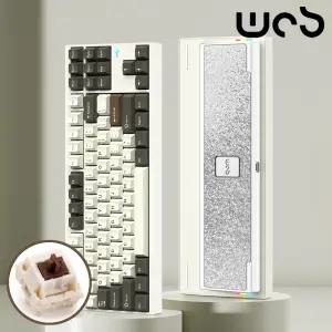 [국내정발] WOB 크러쉬80 리부트 풀알루미늄 무선키보드 화이트 코코아축