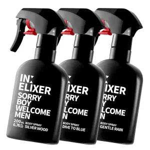 이넬릭서 바디스프레이 남자향수 200ml 3개 세트