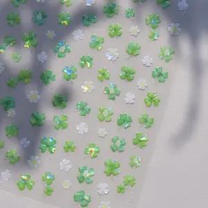 행운의 네잎클로버 네일스티커 플라워네일 네잎클로바