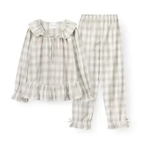 [오르시떼](대전신세계)여성 G109 그레이번 긴소매 파자마 세트