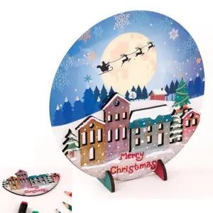5인세트 액자꾸미기 산타놀이 크리스마스 만들기키트 미술 겨울 diy