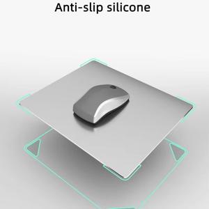 알루미늄 합금 대형 게이밍 마우스 패드 프리미엄 미끄럼 방지 가볍고 내구성 있는 노트북 스티치 가장자리