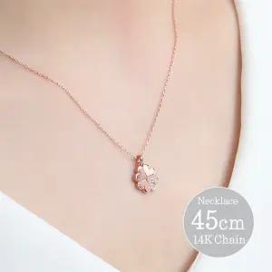 14K GOLD 로즈골드 체인 금 목걸이_마샹스 45cm