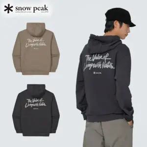 [롯데백화점]스노우피크 성낙진 레터링 후드 티셔츠 S24FMFHD68 캠핑철