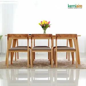 케미에르 클로이드 애쉬원목 6인용 의자식탁SET KRS-612