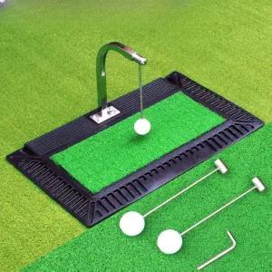 골프 스윙 연습기 도구 입문 실내 초심자 연습 패드 스핀볼