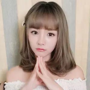 여성 통가발 중단발 스타일 패션가발 자연스러운 가발
