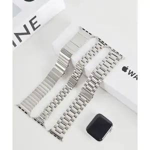 :매장정품: DEGEEGEE 애플워치 9/8/7/6/5/4/SE/울트라/38/40/41/45/499mm 스테인레스 슬림 메탈 체인 스트