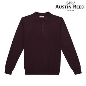 [오스틴리드]와인 소프트 베이직 카라넥 니트-A2WT2752