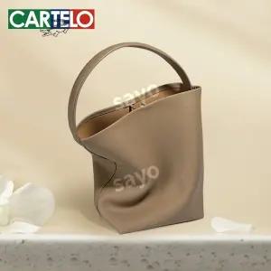 민티즈럭셔리 라지 숄더백 버킷백 스웨이드 휴양지룩 소형