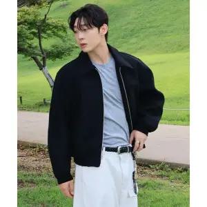 키뮤어 KIIMUIR 울(WOOL) 바시티 자켓_블랙 KBESUJK002BK 202173