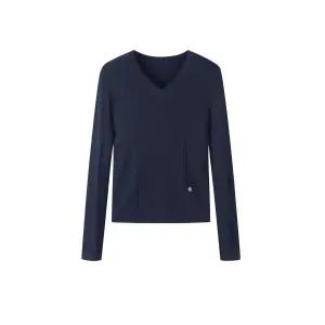 [롯데백화점]DEWL 브이넥 골지 풀오버 D251KSK202