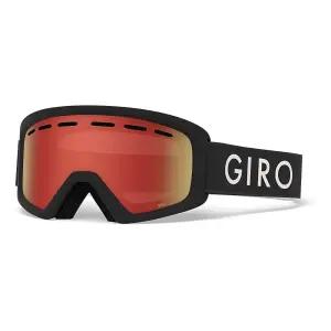 Giro Rev 스노우 고글 - 앰버 스칼렛 렌즈가 있는 블랙 줌 스트랩 (2021) 697286