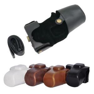 올림푸스 호환 펜 E-PL3 EPM1 14-42mm 렌즈 케이스 커버용 PU 가죽 카메라 가방