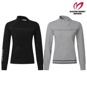 마스터바니에디션 여성 가을 원포인트 변형 카라 니트 421B3SR157