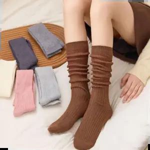 러블리 겨울 스타킹 사계절 가을 롱양말 9색 양말 컬 여성