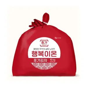 대상 종가집 행복이온 포기김치 10kg 배추김치