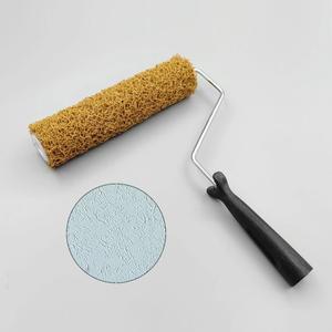 9인치 벽 질감 브러시 - DIY 퍼티 및 건식벽체 복합 롤러(갈색 강모 포함)로 장식도 균일하게 가능  편리한