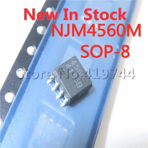 10 개세트 NJM4560MTE1 JRC4560 SOP-8 SMD 오디오 듀얼 연산 증폭기 칩 IC    원본