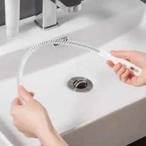 배수관브러쉬 욕실청소솔 배수구세척솔 45cm