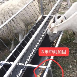 염소사료통 축사 목장 길이 01 1m 85 둥근 급식대 소여물 철제 외양간 소여물통 높이