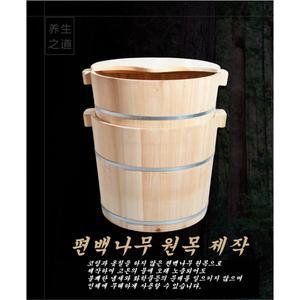 편백나무 원목 족욕통 족욕기 스파 다리 심신 족탕기 찜질 대야 사우나 소형 물통