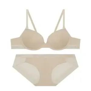 코데즈컴바인 codescombineinnerwear 베이직 퓨징 로고아웃밴드 브라 팬티 세트스킨