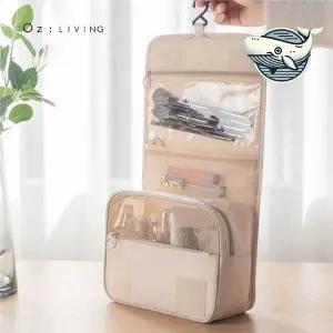 [콩심팥심]휴대용 벽걸이 화장품 정리 파우치 여행용 간편