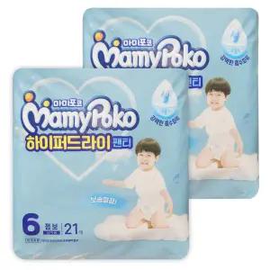 마미포코 하이퍼드라이 팬티 기저귀 6단계 팬티형 점보형 남아용 42매