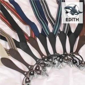 스타일리시 멜빵 더블레더 서스펜더 남성용