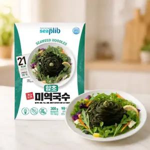 [롯데백화점]마켓담 [해미푸드] 함초 참 미역국수 180g 10봉(비빔소스5개 + 메밀소스5개)