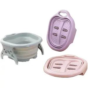 폴딩형 족욕기 접이식 족용통 지압 족탕기 족욕 바스켓 50x40x22cm