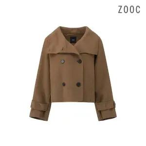 ZOOC 하이넥 케이프 숏 코트 MR V244MSG961