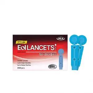 [에이치엘비] 이올 란셋 28G 200pcs 사혈침 채혈침 손따는침