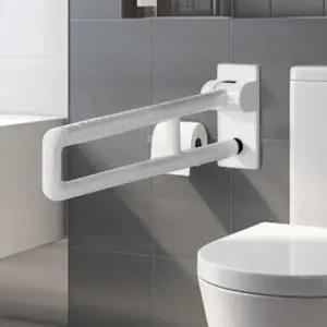 장애인 양변기 손잡이 노약자 변기 보조 손잡이 접이식 U자형 상하가동 HLBATH A38