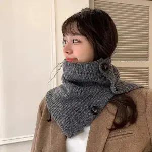 니트 넥워머 겨울 방한 보온 목토시 골지 목도리 머플러 케이프