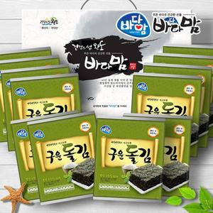 [바다맘] [바다맘] 완도 구운돌김 12봉 [무산지주식돌김]