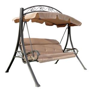 정원 그네 야외 흔들 의자 철재 벤치 3인