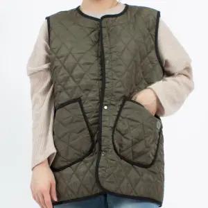 겨울앞치마 냉동창고 간절기 누빔 퀼팅 보온 방한 조끼 RM03