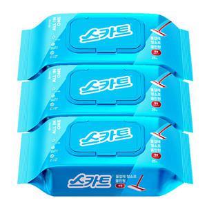 스카트 물걸레 청소포 올인원 대형 캡형 25매x3개