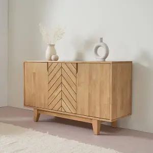 [오크빌]바움원목높은거실장1200