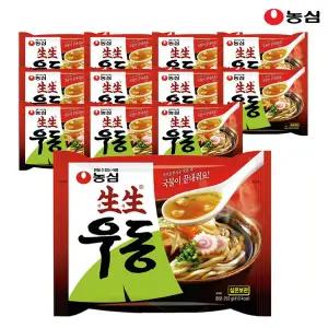 [농심] 생생우동봉지 253g  12봉 1박스