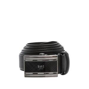 [닥스](강남점)DBBE1E784BK 블랙 체크배색버클 가죽 자동벨트