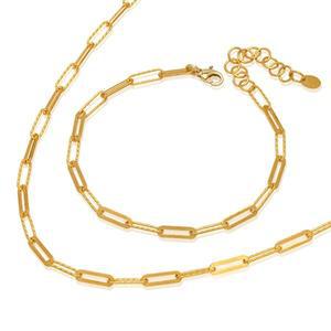 [골드모아]순금 목걸이 팔찌 세트 18.75g 24K [미니 클립]