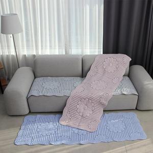 [리앤데코]로엠플라워 목화솜 사계절 4인용 소파 쇼파패드 커버 (90x200cm)